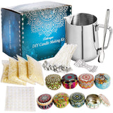 Practical DIY Candle Making Kit Candles Craft Tool Set Pouring Pot Wicks Wax Kit